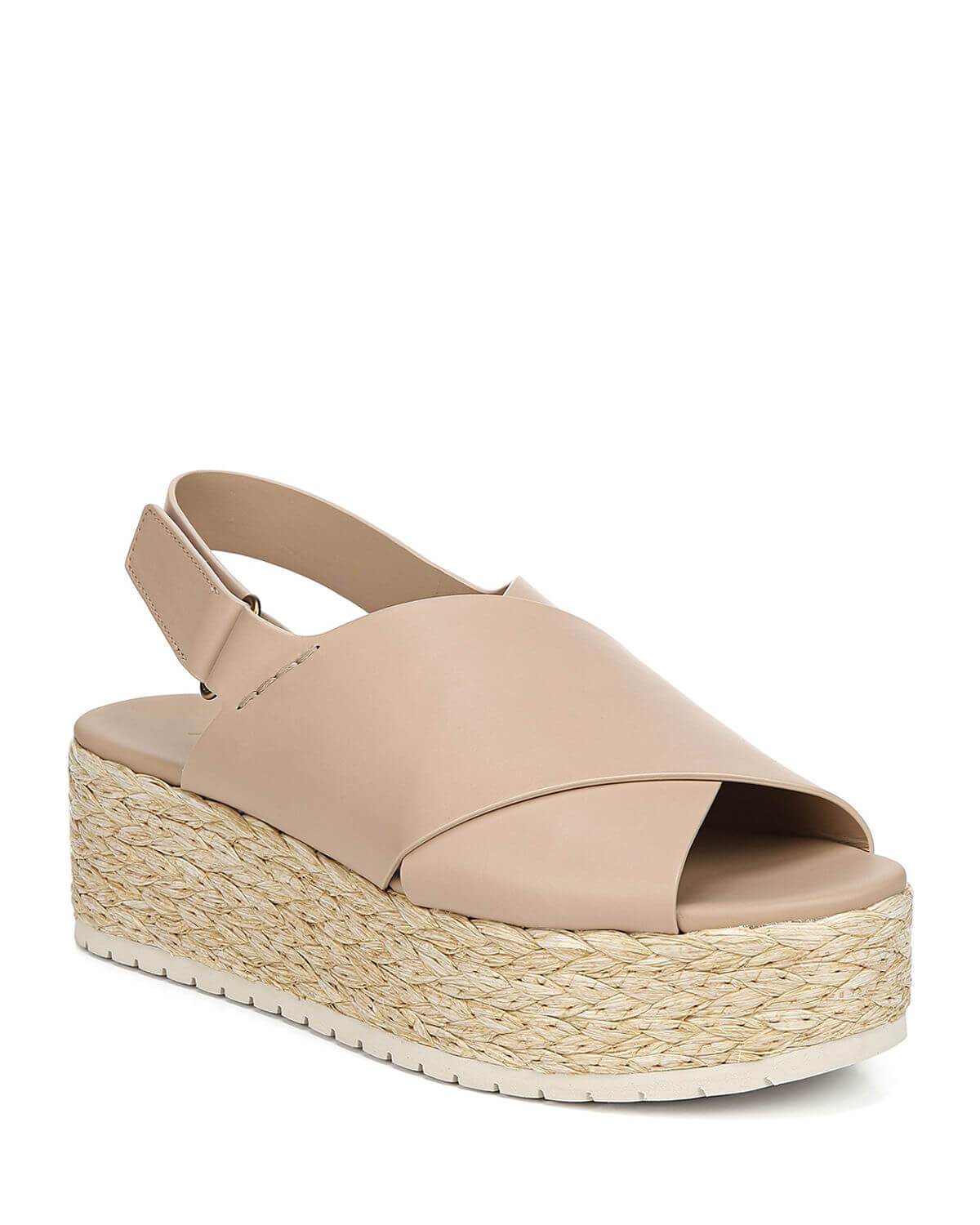 Vince Jesson Leather Sandals in Putty Blond Genius