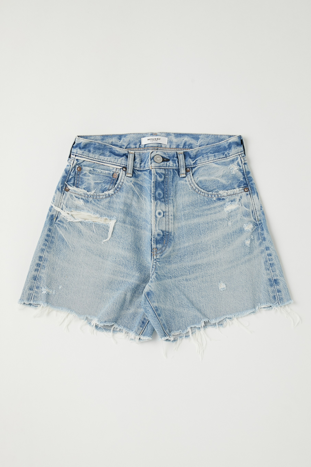 Moussy - MV Wheatfield Shorts in Light Blue