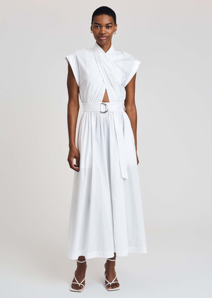 DEREK LAM 10 CROSBY outlet white denim dress 0